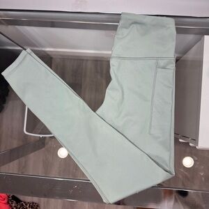 Gap Fit Compression Teal Side Pocket Leggings (Tall Small)